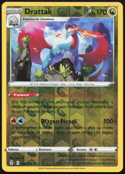 Carte Pokemon Drattak 109/203 Reverse Evolution Celeste Francais - Image 1