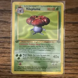 Vileplume 31/64 1st Edition Non-Holo Jungle Pokemon TCG LP - Image 1