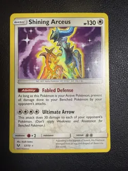 Pokemon TCG Shining Arceus 57/73 Shining Legends Shiny Holo Rare - Image 1