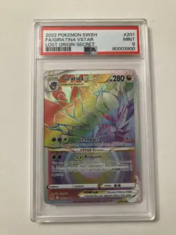 2022 Pokemon Giratina VSTAR 201/196 Lost Origin Secret Rainbow Rare PSA 9 MINT - Image 1