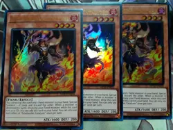 Yugioh Zalamander Catalyzer X3 Ultra MP23-EN216 1st Near Mint Playset - Image 1