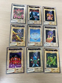 Yu-Gi-Oh! 1998 Japanese Bandai Yugioh cards 9 set # 54 87 16 13 72 78 61 73 28 - Image 1