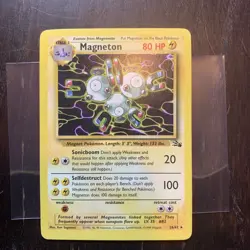 Pokemon TCG Magneton 26/62 Fossil Set Non-Holo Card LP+ - Image 1