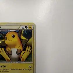 Raichu 10/123 HeartGold SoulSilver Cracked Ice Holo Rare Pokemon TCG Card - Image 5