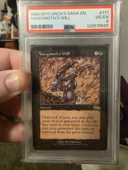 Yawgmoth's Will Urza's Saga Regular Original PSA 4 POP 2 - Image 1
