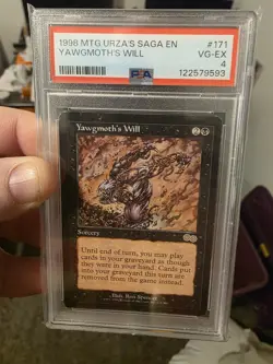 Yawgmoth's Will Urza's Saga Regular Original PSA 4 POP 2 - Image 3