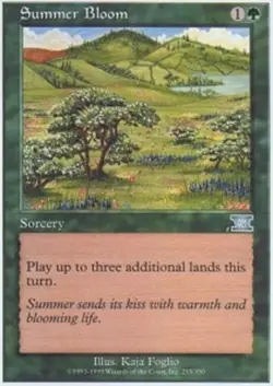 1x Summer Bloom Light Play MTG Magic - Kid Icarus - - Image 1