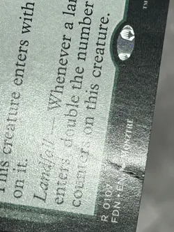 MTG Mossborn Hydra - Foundations - Regular slight crease bottom corner - Image 3