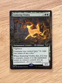 1x Enduring Vitality (Extended Art) Duskmourn: House of Horror Regular MTG - Image 1