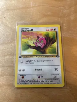 Pokemon TCG Jigglypuff 1st Edition Jungle Card 54/64 Regular Common - Image 1