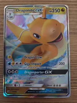 2018 Pokemon Dragonite GX Ultra Rare 37/70 - Dragon Majesty - NM - Image 1