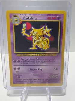 Kadabra 32/102 - 2000 Pokemon Base Set 2 - WotC Vintage - Light Played - Image 1