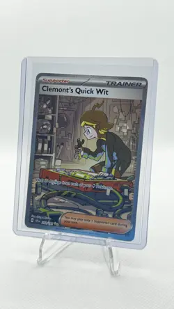 Pokemon Clemont's Quick Wit 243/191 Special Illustration Rare Surging Sparks - Image 1