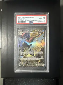 PSA 10 GEM MINT Greninja ex SVP 132 Pokemon Shrouded Fable Black Star Promo - Image 1