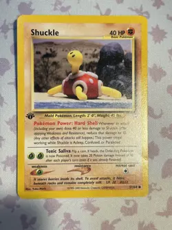 Pokemon TCG | Shuckle 51/64 1st Ed Non-Holo Common LP | Neo Revelation - Image 1