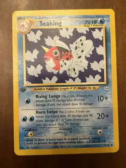 Pokemon TCG | Seaking 37/64 1st Edition Regular LP | Neo Revelation - Image 1
