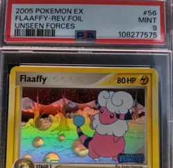 Flaaffy 56/115 Unseen Forces Reverse Holo Pokemon TCG 2005 PSA 9 MINT - Image 1