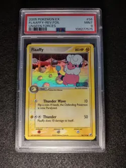 Flaaffy 56/115 Unseen Forces Reverse Holo Pokemon TCG 2005 PSA 9 MINT - Image 2