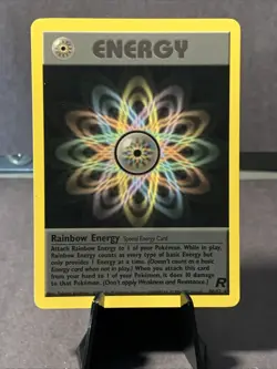 Pokemon TCG Team Rocket Rainbow Energy #80/82 Non Holo Rare 2000 WOTC VTG NM - Image 1