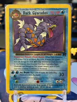 Pokemon Dark Gyarados 25/82 Team Rocket - Non-Holo Rare - Moderately Played WOTC - Image 1