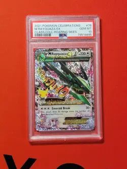 2021 Pokemon Celebrations M Rayquaza Ex PSA 10 76/108 - Image 1