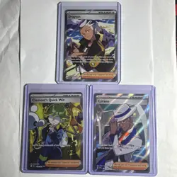 Surging Sparks Full Art Trainer Pokemon TCG Secret Lot of x3 trainers NM-M - Image 1