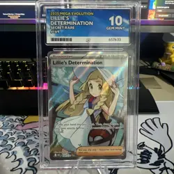 Lillie's Determination 169/132-Mega Evolution Pokemon ACE 10-perfect Subgrades - Image 1