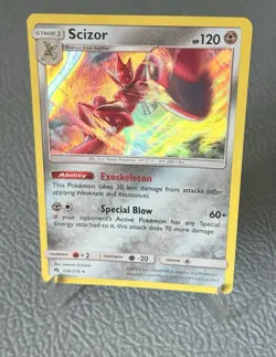 Pokemon TCG - Scizor - 126/214 - Lost Thunder - NM Holo Rare (2018) - Image 1