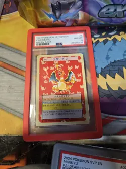 Charizard Pokemon 1997 Topsun Green Back Japanese 006 PSA 8 - Image 1