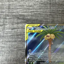 Pokemon TCG Rowlet & Alolan Exeggutor Tag Team GX Unified Minds 215/236 NM - Image 2