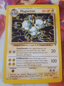 2002 Pokemon Legendary Collection Magneton Rare Non Holo #28 MP - Image 1