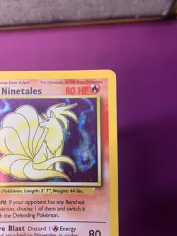 1999 Pokemon WOTC Base Set ~ Ninetales 12/102 Holo Rare ~ NM/NM+ - Image 4