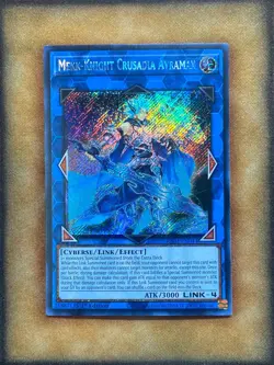 Yugioh Mekk-Knight Crusadia Avramax RA01-EN044 Platinum Secret Rare 1st Ed NM - Image 1