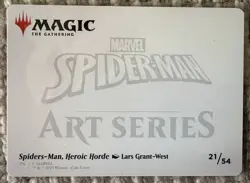MTG - Marvel's Spider-Man-Art Series -Spiders-Man, Heroic Horde - 21/54 (Signed) - Image 2