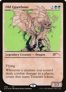 MTG - Old Gnawbone - Fanart Foil Secret Lair - EDH / Playtest - Image 1