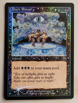 FOIL Dark Ritual Mercadian Masques LP Lightly Played MTG - Image 1