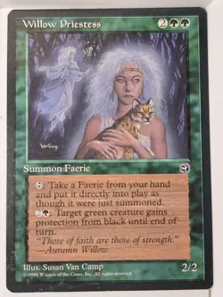 Willow Priestess - Homelands - Magic the Gathering MTG Nice! - Image 1