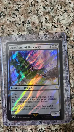 Archfiend of Depravity (Surge Foil) Commander: Final Fantasy Foil - Image 1