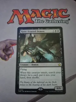 Mtg - Rune-Scarred Demon - Foundations - NM - Image 1