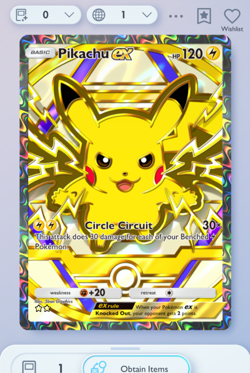 Pokemon TCG POCKET - Pikachu Full Art 2?, Deluxe EX set, English - Image 1