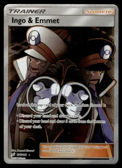 2019 Pokemon Team Up 176 Ingo & Emmet Light Play - Image 1