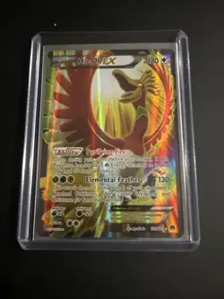 Pokemon TCG Ho-Oh EX Full Art Ultra Holo Rare Card 121/122 XY Breakpoint - Image 1