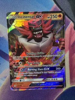 Pokemon TCG Incineroar GX Sun & Moon Base Set 27/149 Holo Ultra Rare Card - Image 1