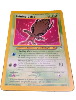 Pokemon TCG VERY RARE Shining Celebi 106/105 Neo Destiny Holofoil Holographic NM - Image 4