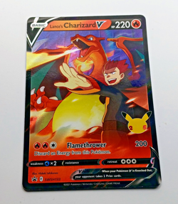 Pokemon TCG Lance's Charizard v SWSH133 Celebrations Black Star Promo NM - Image 1
