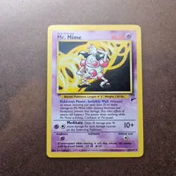 Mr. Mime 27/130 Pokemon Base Set 2 Regular Rare Card - MP - Image 1