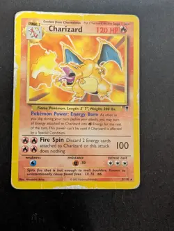 Damaged!! PSA 1 contender Charizard #3/110 Pokemon Legendary Collection NonHolo - Image 1
