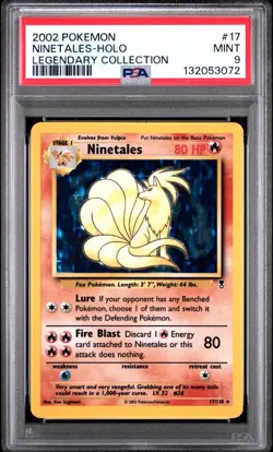 Pokemon PSA 9 Ninetales 17 Holo Legendary Collection New Cert!! - Image 1