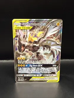 Pokemon Pikachu & Zekrom GX Holo SM168 Tag Team Promos - Image 1