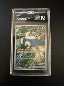 Snorlax 051 Pokemon 151 ETB Promo TAG Gem Mint 10 2023 Black Star Promo - Image 1